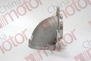 Патрубок впускного коллектора (ISF2.8) Г-образный, металл. на 3 болта "Оригинал"