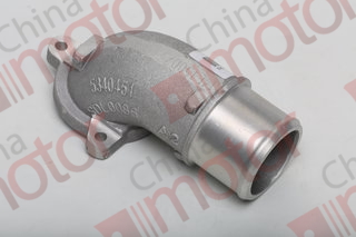 Патрубок водяного насоса (ISF2.8) металл "Г-образный" D=50мм {подводящий от радиатора} "Оригинал"