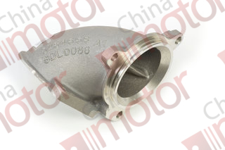 Патрубок впускного коллектора (ISF2.8) Г-образный, металл. на 3 болта "Оригинал"