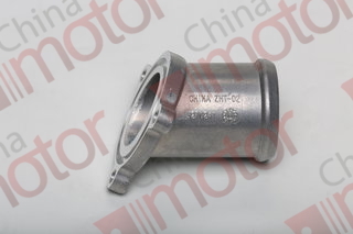 Патрубок водяного насоса (ISF2.8) металл, Угловой 120град., D=50мм {подводящий от радиатора} "Оригинал"