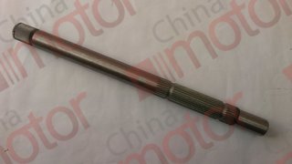 Вал вилки сцепления КПП QJ805 (ZK6119HA,6852HG) D=27/30mm, L=420мм, мелкие шлицы, Z=29 (D=29.5mm) для рычага к штоку ПГУ