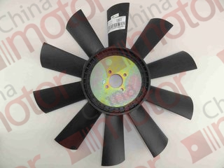 Вентилятор радиатора двигателя FOTON-1049A (пластик) T74406020 P110 (Крыльчатка вентилятора)