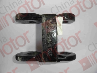 Серьга передней рессоры левая двойная FOTON-1069 (отв. под палец Д-25мм, под резьбу- 18мм