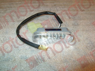 Фонарь габаритный передний XML6127JR "Оригинал" белый, 76x25. (разъем Т-образный, 2-контакта)