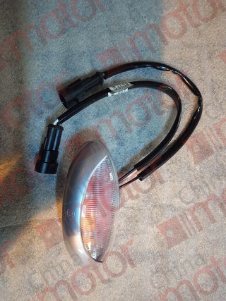 Фонарь заднего хода XML6127JR "Оригинал" (белый/красный) (2 разъема 2-х контактных овальных) 115x52