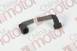 Трубка топливная от фильтра к ТНВД(штуцер сбоку) (ISBe,ISDe) V=4.5,6.7, E-3, короткая, коннектор- 7,89мм "Аналог"