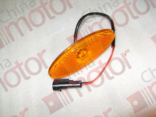 Фонарь габаритный боковой XMQ6127, XMQ6800, XMQ6900 121*44 желтый (крепление-липучка) "Аналог"