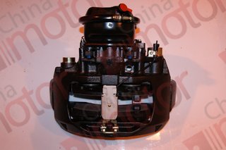 Суппорт тормозной 22,5" HIGER KLQ6119,6129 левый (c кронштейном, колодками, камерой тормозной) "VIE"