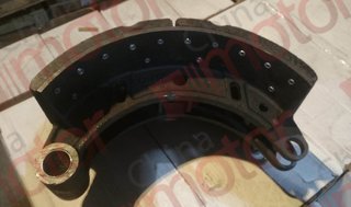 Колодка тормозная задняя HIGER,YUTONG,GOLDEN DRAGON,VOLGABUS 5270.0H Ситиритм в сборе с накладками, БЕЗ РОЛИКА   "CM"