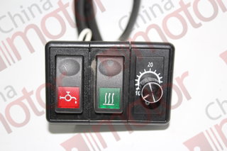Блок переключателей отопителя ZK6122H9 "YUTONG" (2 кнопки+регулятор температуры)