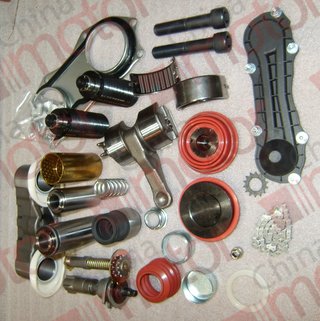 Ремкомплект суппорта KNORR SN7146 ПОЛНЫЙ (35 деталей) (с направляющими,механизмом,рычагом,толкателями,втулками,пыльниками) XML6127JR.CN "СМ"