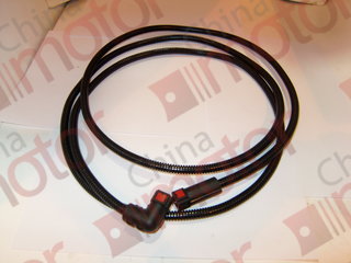 Патрубок системы нейтрализации выхлопных газов (ISBe) V=6.7 "CM" (резина) с наконечниками, пластиковая оплетка