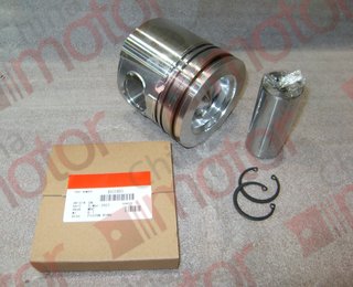 Поршень двигателя (ISBe,ISDe) V=4.5,6.7 {+0.50} E-4 в сборе (поршень,палец,кольца поршневые,кольца стопорные) "Аналог"