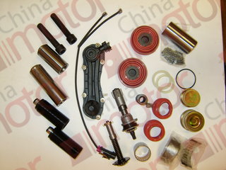 Ремкомплект суппорта XMQ6129 (направляющие D36x110. D36x76. пятаки б/бурта D74, втулки: 36x40x82, 36x40x30 230002866 "Аналог" без рычага, 25 деталей