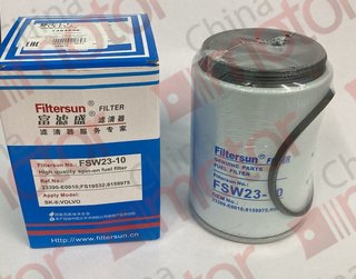 Фильтр топливный сепаратор элемент (R90P) (D108, 1-14 UNS-2B, H158) "Аналог" (наружная резьба) FSW23-10 "Filtersun"