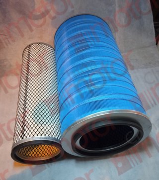 Фильтр воздушный KLQ6891,6109,BJ3251 YUCHAI "Оригинал" комплект: основной (D275;H500)+дополнительный (d132;D163;H478), dотв=23