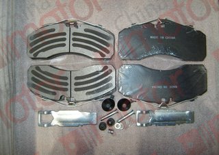 Колодки тормозные ZK6122H9 дисковые передние (комплект: 4 шт) (с установочными комплектом) "CM"