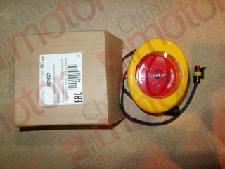 Кран аварийного открывания дверей XML6126JR (наружный) (н/о) "Оригинал" (овальный 105,d68,2-фишки, воздух с одной стороны))