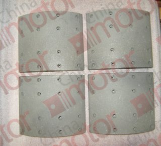 Накладки тормозные SCANIA 3/4-SERIE 413x203ММ STD комплект 4шт с заклепками "CM" (BMK) WVA 19932