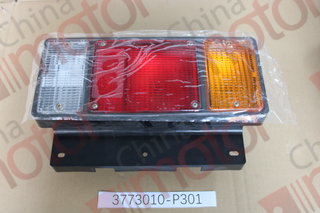 Фонарь задний левый QINGLING QL1110AN, ISUZU NKR,NQR,NPR,FSR,FVR (24V) 6-контактн. разъем прямоугольный 8980021650 (3-секции)
