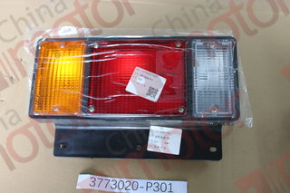 Фонарь задний правый QINGLING QL1110AN, ISUZU NKR,NQR,NPR,FSR,FVR (24V) 6-контактн. разъем прямоугольный 8980021660 (3-секции)