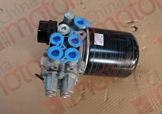 Осушитель воздуха (APU) QINGLING QL1110AN в сборе с 4-х контурным клапаном (EBS) 35110480400 (M22x1.5)