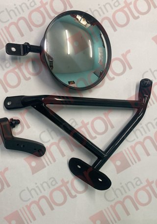 Зеркало QINGLING QL1080AK,QL1110AN, ISUZU FVR34 парковочное правое переднее, в сборе с кронштейном 700p D205 R160 круглое